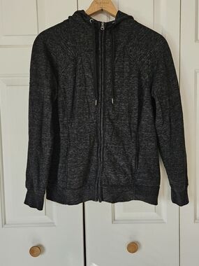 Women's Charcoal Full-Zip Hoodie